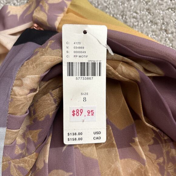 Anthropologie Maeve Consuela Pleated Maxi Skirt Pull-On Womens Size 8 NWT - Picture 3 of 11